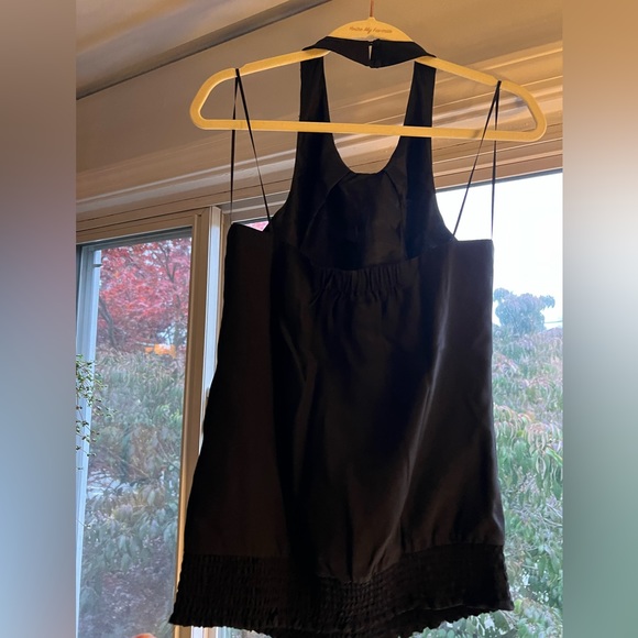 Shimmy your shoulders with this black dressy halter, perfect for the holidays - Picture 2 of 6